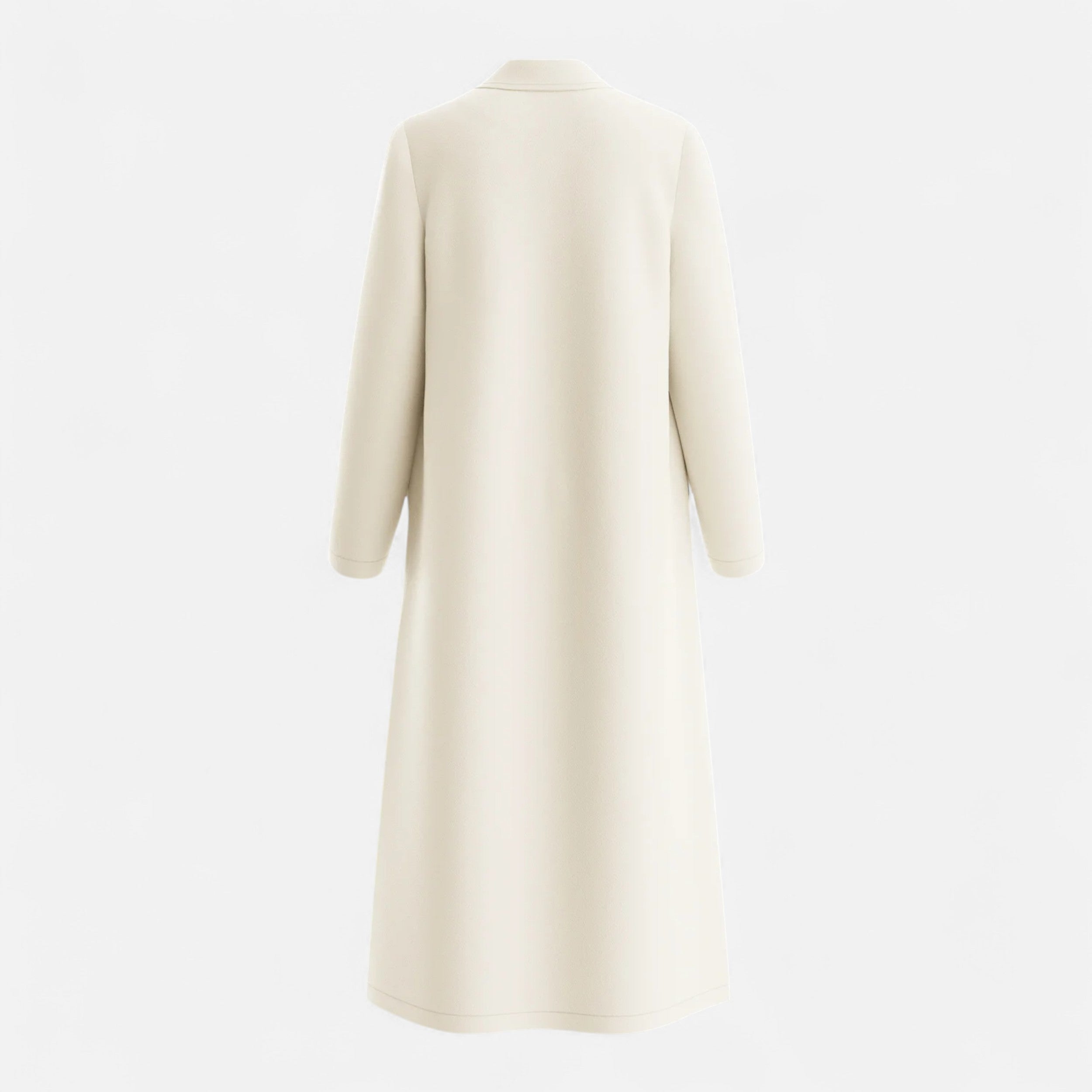 La Cartiera | Women’s Plain White Lapel Coat
