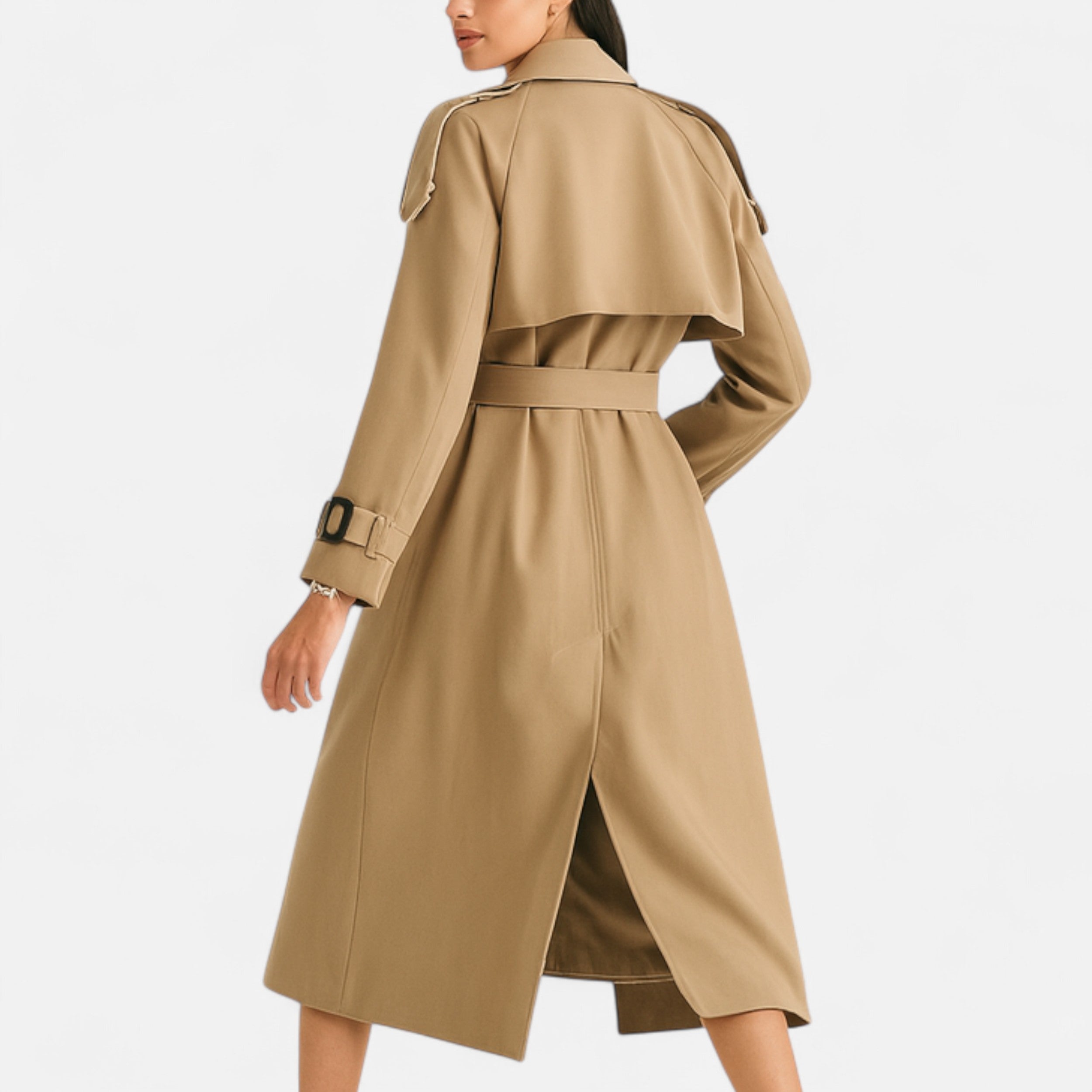 La Cartiera | Women’s Double-Breasted Belted Trench Coat