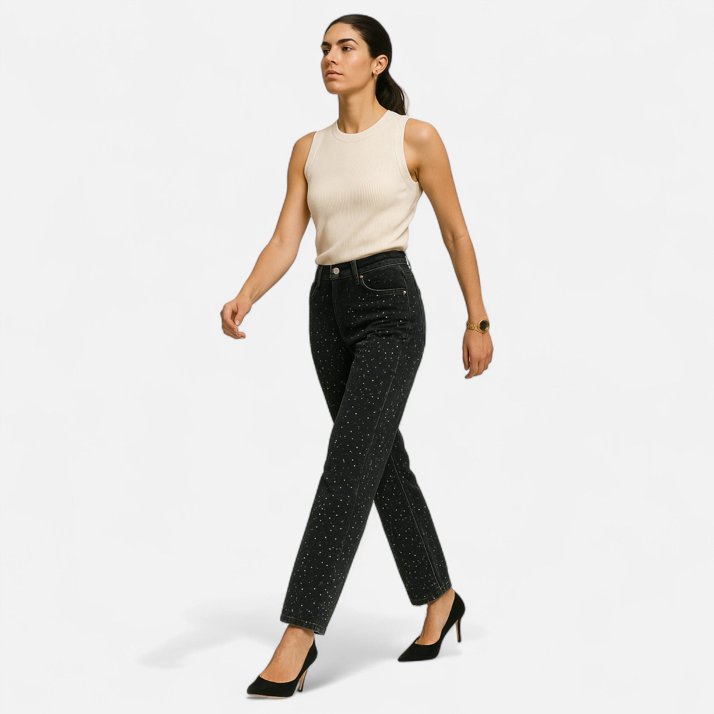 La Cartiera | Women’s Vintage High-Waist Straight Jeans