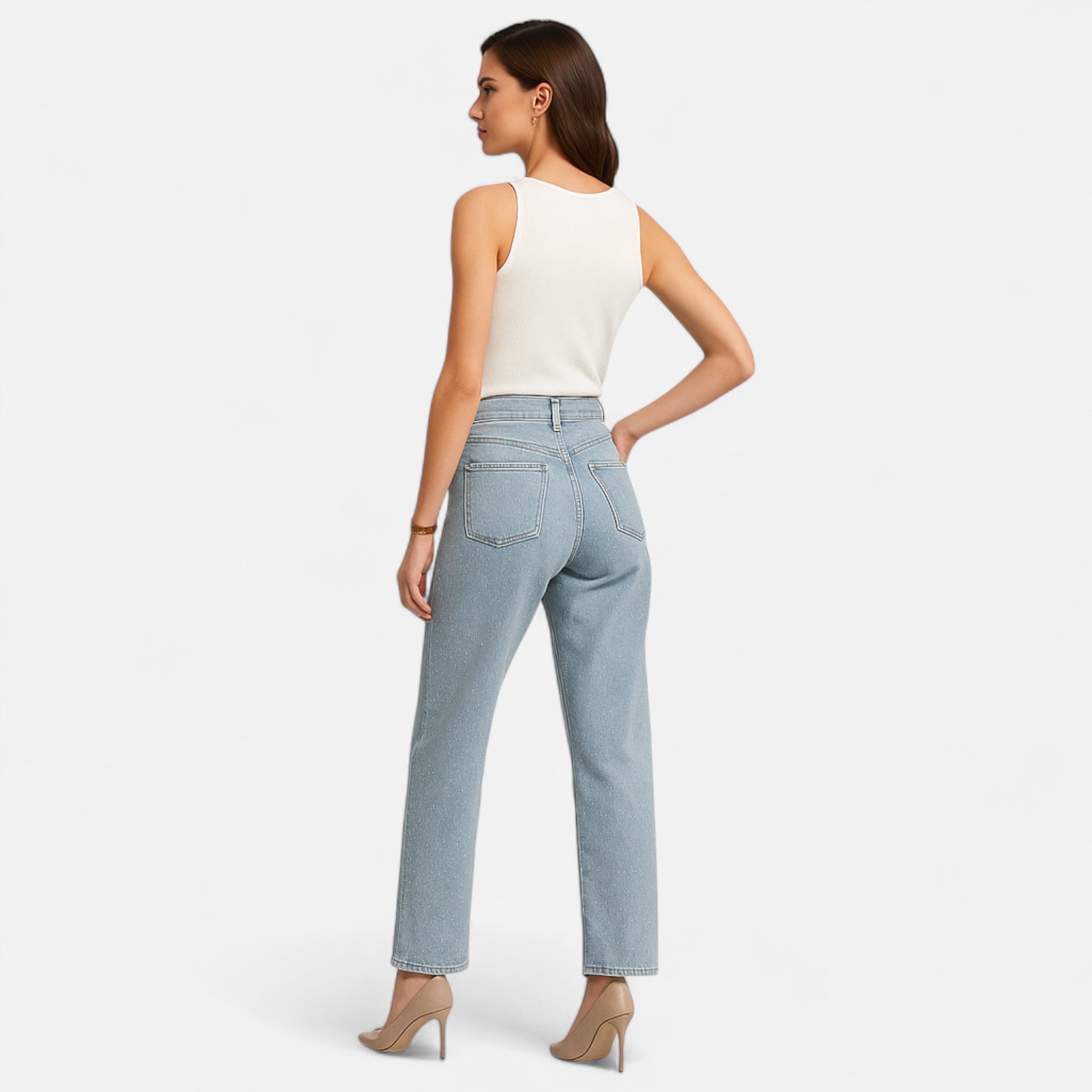 La Cartiera | Women’s Vintage High-Waist Straight Jeans