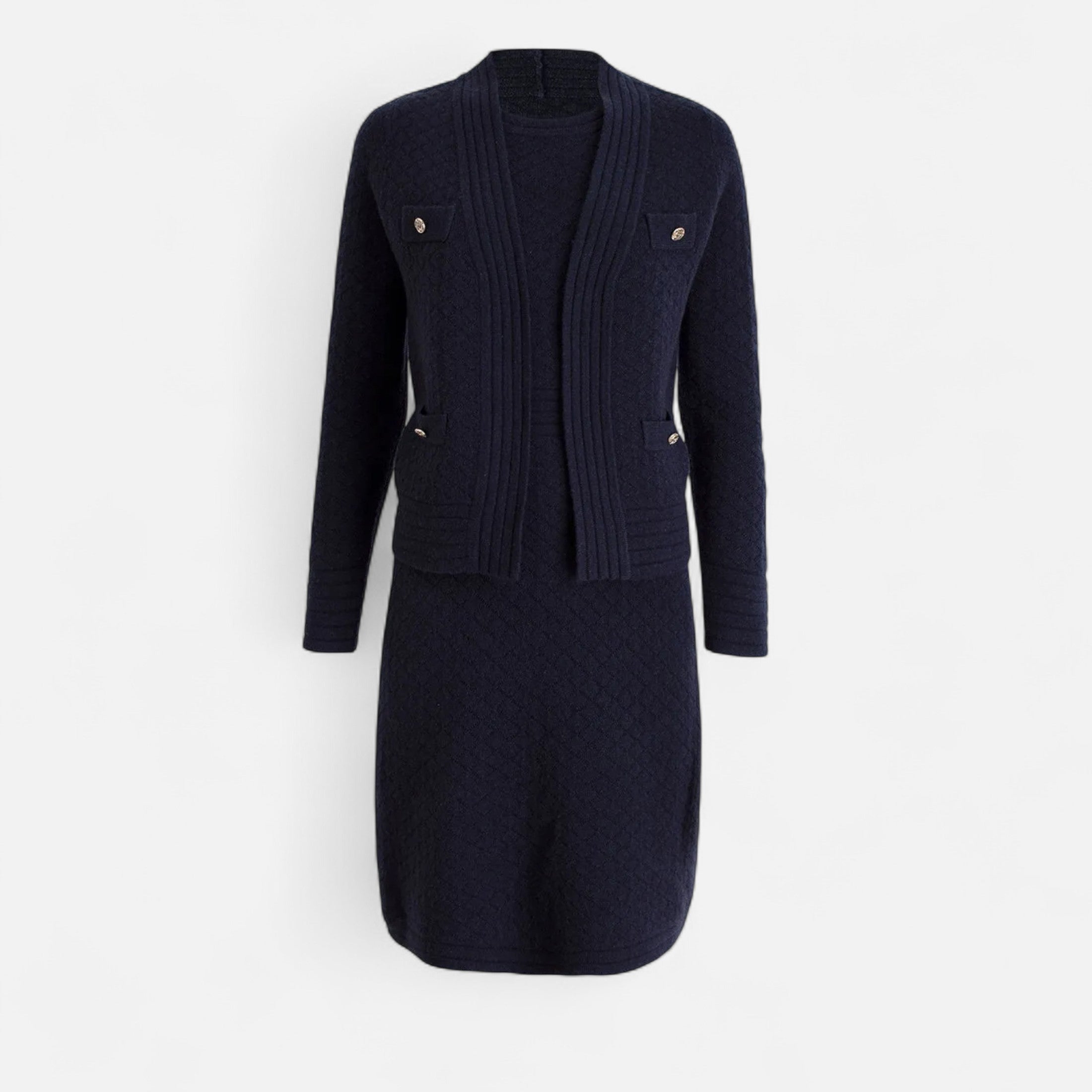 La Cartiera | Women’s Heritage Knit Cardigan and Dress Set