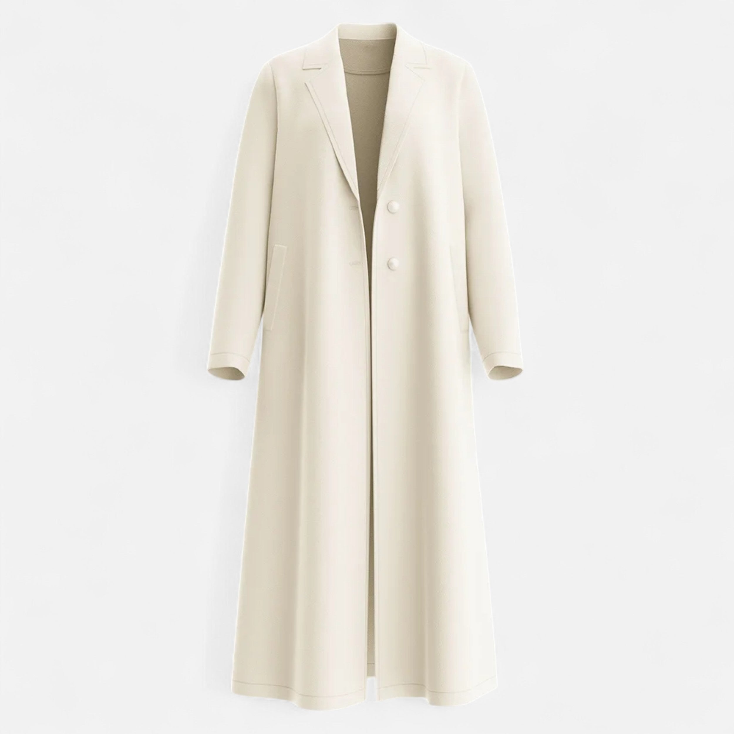 La Cartiera | Women’s Plain White Lapel Coat