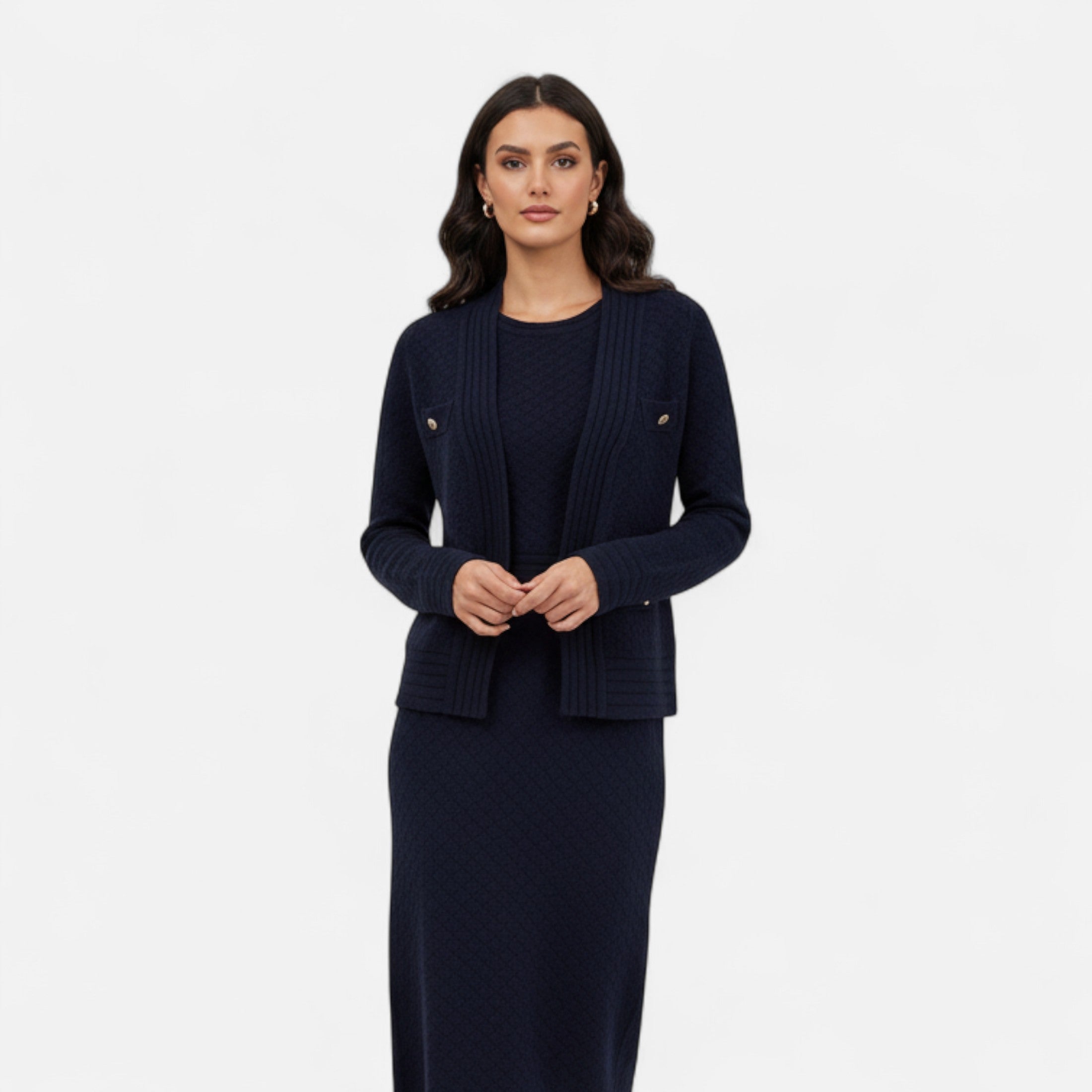 La Cartiera | Women’s Heritage Knit Cardigan and Dress Set